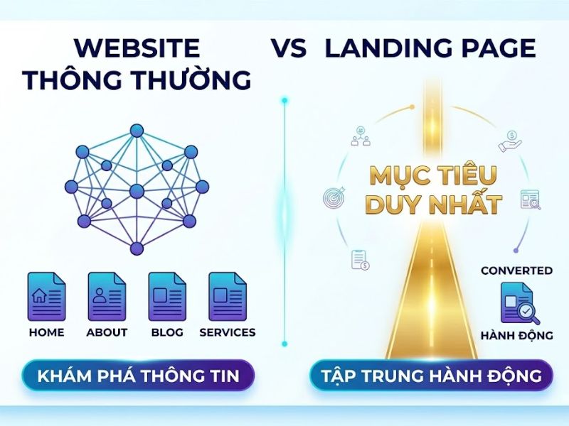 Thiết Kế Landing Page Tối Ưu Hóa Tỷ Lệ Chuyển Đổi (CRO)
