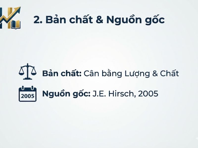 Chỉ số H-Index là gì? Ý nghĩa và Cách tính Chỉ số Tác giả trong Nghiên cứu Khoa học
