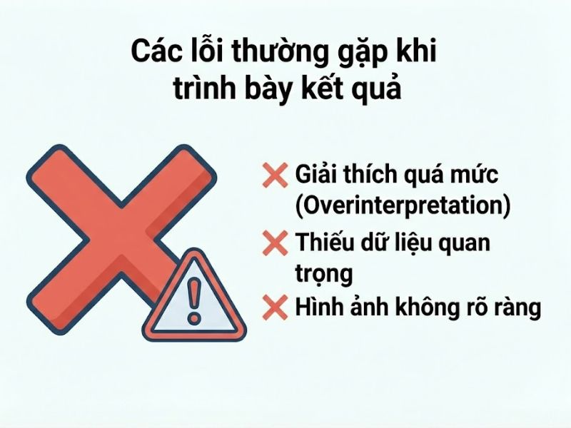 Kết quả nghiên cứu khoa học là thành phần cốt lõi trong một báo cáo hoặc công trình nghiên cứu, có chức năng trình bày các phát hiện thực nghiệm một cách khách quan từ dữ liệu đã thu thập và xử lý (dữ liệu định lượng hoặc định tính). Vai trò chính của phần này là cung cấp bằng chứng thực tế để trả lời câu hỏi nghiên cứu mà không bao gồm các ý kiến chủ quan hay suy diễn. Một cấu trúc chuẩn bao gồm: trình bày dữ liệu (bảng/biểu), diễn giải xu hướng và xác định các đóng góp về mặt lý thuyết cũng như thực tiễn.
1. Định nghĩa và Vai trò cốt lõi của Kết quả nghiên cứu
Trong cấu trúc của một bài báo khoa học hay luận văn (thường tuân theo cấu trúc IMRaD: Introduction, Methods, Results, and Discussion), phần kết quả nghiên cứu khoa học đóng vai trò là "trái tim" của công trình. Đây là nơi chuyển hóa dữ liệu thô (raw data) thành thông tin có ý nghĩa (information).
Bản chất của kết quả nghiên cứu
Khác với phần phương pháp (mô tả cách làm) hay phần bàn luận (giải thích ý nghĩa), phần kết quả phải tuân thủ nguyên tắc khách quan tuyệt đối. Nhà nghiên cứu chỉ mô tả những gì dữ liệu hiển thị, không thêm bớt cảm xúc hay nhận định cá nhân.
Ví dụ: Thay vì viết "Kết quả thật đáng ngạc nhiên khi doanh thu tăng mạnh", bạn phải viết "Dữ liệu cho thấy doanh thu tăng 25% so với cùng kỳ năm trước, với độ tin cậy 95%".
Tầm quan trọng của việc xử lý số liệu
Dữ liệu nghiên cứu sau khi thu thập (từ khảo sát, phỏng vấn, thực nghiệm) cần phải trải qua quá trình làm sạch và xử lý số liệu (sử dụng các phần mềm như SPSS, R, Stata...). Kết quả cuối cùng được trình bày trong bài viết là kết quả của các kiểm định thống kê (như kiểm định T-test, ANOVA, Hồi quy...) nhằm xác thực các giả thuyết đã đặt ra ban đầu.
2. Cấu trúc chuẩn của phần Kết quả nghiên cứu (In-depth Analysis)
Để đảm bảo tính khoa học và logic, phần trình bày kết quả cần bao quát được ba khía cạnh chính: Trình bày dữ liệu, Đóng góp lý thuyết và Đóng góp thực tiễn.
2.1. Trình bày kết quả (Presenting Results)
Đây là phần hiển thị trực quan các con số hoặc dữ liệu định tính. Có hai hình thức chính:
Dạng phi văn bản (Non-textual elements): Bao gồm bảng số liệu (Tables), biểu đồ (Charts), đồ thị (Graphs). Đây là cách tối ưu nhất để tóm tắt một lượng lớn thông tin phức tạp.
Dạng văn bản (Textual elements): Dùng để dẫn dắt, làm nổi bật các xu hướng chính hoặc các con số quan trọng nhất trong bảng biểu. Lưu ý không lặp lại toàn bộ số liệu trong bảng vào phần văn bản.
2.2. Đóng góp lý thuyết học thuật (Theoretical Contribution)
Mọi kết quả nghiên cứu khoa học đều phải đối thoại với các lý thuyết nền tảng. Tại đây, tác giả cần chỉ ra:
Kết quả này ủng hộ (support) hay bác bỏ (reject) các giả thuyết nghiên cứu?
Kết quả này có phù hợp với các nghiên cứu trước đây hay tạo ra một phát hiện mới (gap-filling)?
Ý nghĩa lý thuyết của kết quả là gì trong việc mở rộng tri thức của chuyên ngành?
2.3. Đóng góp thực tiễn (Practical Contribution)
Nghiên cứu không chỉ nằm trên giấy. Phần này trả lời câu hỏi "So what?" (Thì sao?).
Ý nghĩa thực tiễn đối với doanh nghiệp: Giúp nhà quản trị ra quyết định gì? (Ví dụ: Tăng ngân sách marketing vào kênh digital).
Ý nghĩa đối với xã hội/chính sách: Cơ quan quản lý cần điều chỉnh quy định gì dựa trên các con số này?
3. Quy trình viết phần Kết quả nghiên cứu chuẩn khoa học (Step-by-Step)
Để tránh tình trạng viết lan man hoặc thiếu logic, bạn hãy tuân thủ quy trình 4 bước sau đây:
Bước 1 - Chọn lọc dữ liệu (Data Selection): Không đưa tất cả dữ liệu thô vào bài. Chỉ chọn những kết quả trực tiếp trả lời cho câu hỏi nghiên cứu hoặc kiểm định giả thuyết.
Bước 2 - Trực quan hóa (Visualization): Chuyển đổi số liệu thành Bảng hoặc Biểu đồ. Đánh số thứ tự (Bảng 1, Biểu đồ 2...) và đặt tên rõ ràng cho từng đối tượng.
Bước 3 - Diễn giải xu hướng (Interpretation): Viết đoạn văn mô tả các điểm nổi bật. Sử dụng các từ ngữ chỉ xu hướng như: tăng, giảm, tương quan dương, tương quan âm, không có sự khác biệt có ý nghĩa thống kê.
Bước 4 - Đối chiếu giả thuyết (Hypothesis Testing): Kết luận rõ ràng cho từng giả thuyết (Chấp nhận H1 hay Bác bỏ H0).
4. So sánh: Kết quả nghiên cứu (Results) vs. Bàn luận (Discussion)
Rất nhiều nhà nghiên cứu mới (novice researchers) nhầm lẫn giữa hai phần này. Dưới đây là bảng phân biệt chi tiết để bạn tránh lỗi sai logic.
Tiêu chí so sánh
Phần Kết quả nghiên cứu (Results)
Phần Bàn luận (Discussion)
Mục đích chính
Trình bày dữ liệu thực tế đã tìm thấy.
Giải thích ý nghĩa của dữ liệu đó.
Tính chất
Khách quan (Objective).
Chủ quan dựa trên lập luận (Interpretative).
Câu hỏi trả lời
"Cái gì?" (What did you find?).
"Tại sao?" và "Có ý nghĩa gì?" (Why and So what?).
Nội dung
Số liệu, bảng biểu, kết quả thống kê (P-value, Beta...).
So sánh với nghiên cứu trước, lý giải nguyên nhân, hạn chế.
Thì sử dụng
Quá khứ đơn (đã tìm thấy).
Hiện tại đơn (sự thật hiển nhiên/lý thuyết).


5. Các lỗi thường gặp khi trình bày kết quả
Để bài viết đạt chuẩn Topical Authority và được đánh giá cao bởi hội đồng hoặc tạp chí, hãy tránh xa các lỗi sau:
Lỗi "Dump Data" (Đổ rác dữ liệu): Copy nguyên xi kết quả output từ SPSS/Excel vào bài viết mà không qua chọn lọc, định dạng lại theo chuẩn APA/Harvard.
Lỗi bình luận chủ quan: Sử dụng các từ ngữ cảm thán như "thật thú vị", "đáng buồn là" ngay trong phần kết quả. Hãy để dành việc này cho phần Bàn luận.
Lỗi trùng lặp (Redundancy): Viết lại y hệt các con số đã có trong bảng. Ví dụ: Bảng ghi 50%, văn bản viết "tỷ lệ là 50%" mà không cung cấp thêm góc nhìn về xu hướng.
Lỗi bỏ qua kết quả tiêu cực: Cố tình giấu đi các kết quả không ủng hộ giả thuyết. Trong khoa học, việc bác bỏ giả thuyết cũng là một đóng góp quan trọng về mặt tri thức.
6. Các câu hỏi thường gặp (FAQ)
Độ dài phần kết quả nghiên cứu bao nhiêu là đủ?
Không có quy định cứng nhắc về độ dài, nhưng thông thường phần này chiếm khoảng 25-30% dung lượng bài báo cáo. Nó phải đủ dài để trình bày hết các phát hiện quan trọng nhưng đủ ngắn gọn để không gây nhàm chán.
Có nên đưa tất cả bảng biểu chạy từ phần mềm (SPSS/Stata) vào bài không?
Không. Bạn chỉ nên đưa những bảng biểu tổng hợp quan trọng nhất (ví dụ: bảng tổng hợp kết quả hồi quy). Các bảng biểu phụ trợ hoặc chi tiết quá mức nên đưa vào phần Phụ lục (Appendix).
Sự khác biệt lớn nhất giữa "kết luận" và "kết quả" là gì?
"Kết quả" là những dữ liệu cụ thể bạn tìm thấy (ví dụ: 70% khách hàng hài lòng). "Kết luận" là sự tổng hợp các kết quả đó để trả lời cho câu hỏi nghiên cứu tổng quát (ví dụ: Chất lượng dịch vụ tác động tích cực đến sự hài lòng).
Làm sao để biết kết quả nghiên cứu có ý nghĩa thống kê?
Bạn cần dựa vào các chỉ số như P-value (thường < 0.05) hoặc T-value trong các bảng kết quả kiểm định để xác định xem mối quan hệ giữa các biến số có ý nghĩa hay chỉ là ngẫu nhiên.
Kết quả nghiên cứu khoa học là bằng chứng đanh thép nhất khẳng định giá trị của một công trình nghiên cứu. Một phần kết quả tốt không chỉ đòi hỏi số liệu chính xác, kỹ thuật xử lý số liệu chuẩn xác mà còn cần tư duy trình bày logic, mạch lạc và khách quan. Việc tuân thủ cấu trúc trình bày từ dữ liệu đến ý nghĩa lý thuyết và thực tiễn sẽ giúp bài nghiên cứu của bạn thuyết phục và có tính ứng dụng cao.
Nếu bạn đang gặp khó khăn trong việc xử lý dữ liệu hay trình bày báo cáo, hãy tham khảo thêm các hướng dẫn chuyên sâu từ thầy Nguyễn Thanh Phương để nâng cao kỹ năng nghiên cứu của mình.
