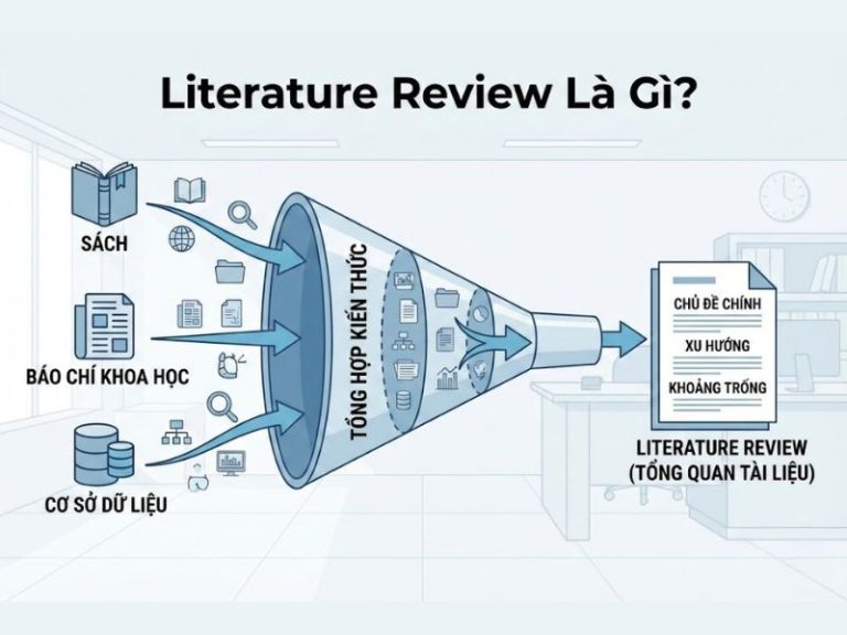 Literature Review Là Gì? Hướng Dẫn Viết Tổng Quan Tài Liệu Chuẩn Khoa Học (Quy Trình 5 Bước)