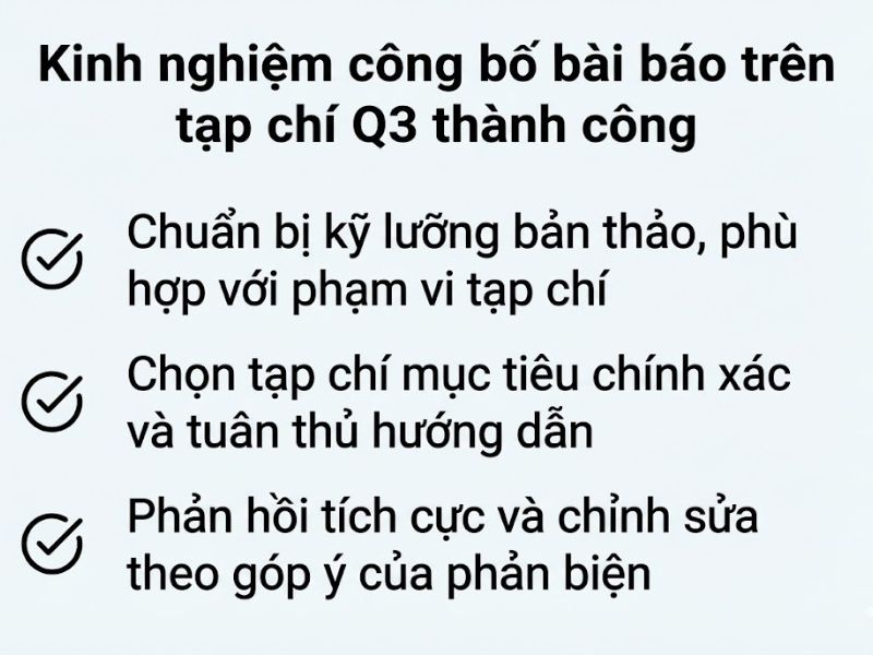 Tạp chí Q3 Nghiên cứu Khoa học là gì? Cách nhận diện và Công bố bài báo Quốc tế