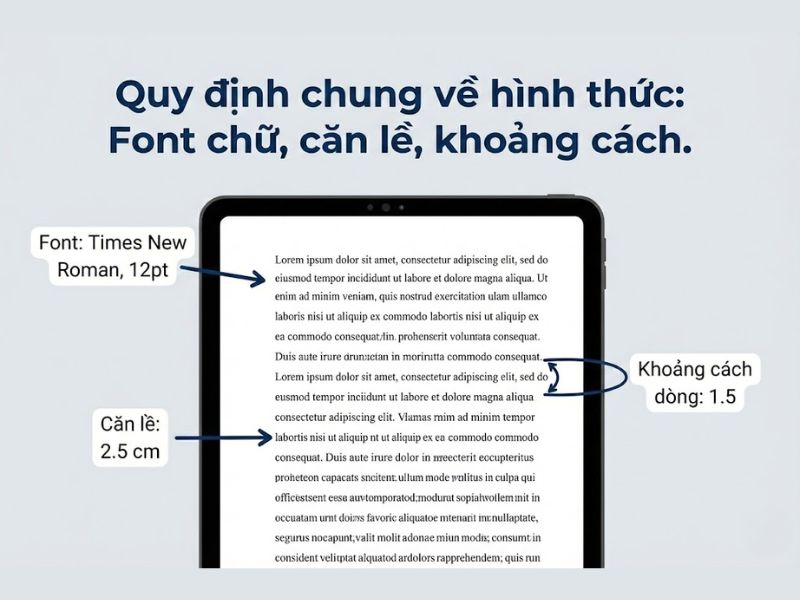 Tiêu chuẩn trình bày nghiên cứu khoa học