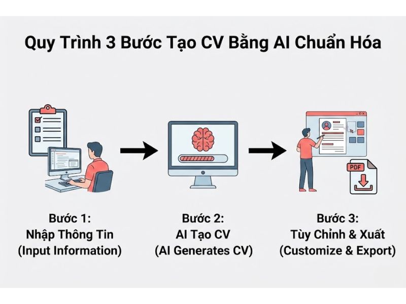 Cách Tạo CV Bằng AI Chuẩn Chuyên Nghiệp & Tối Ưu Hóa ATS