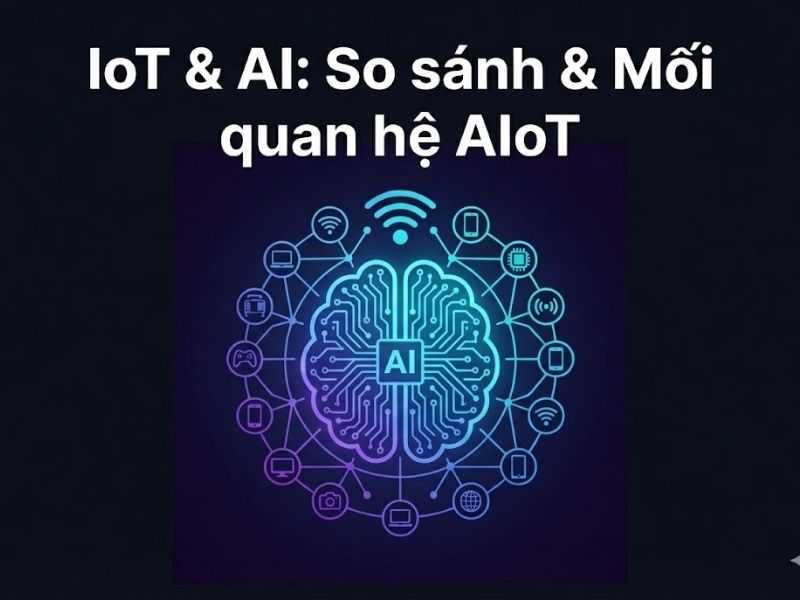 IoT và AI khác nhau thế nào? So sánh chi tiết & Mối quan hệ AIoT