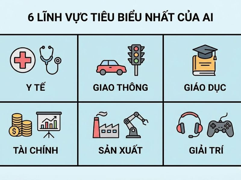 Tổng hợp các ứng dụng của AI trong đời sống hiện đại