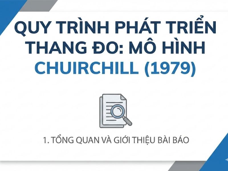 Quy trình phát triển thang đo: Mô hình Churchill (1979)
