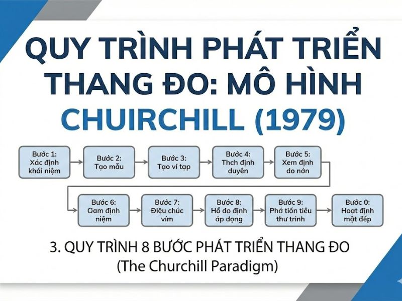 Quy trình phát triển thang đo: Mô hình Churchill (1979)
