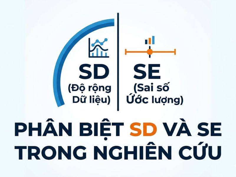 Độ lệch chuẩn và Sai số chuẩn: Phân biệt rõ ràng Standard Deviation (SD) và Standard Error (SE) trong nghiên cứu khoa học