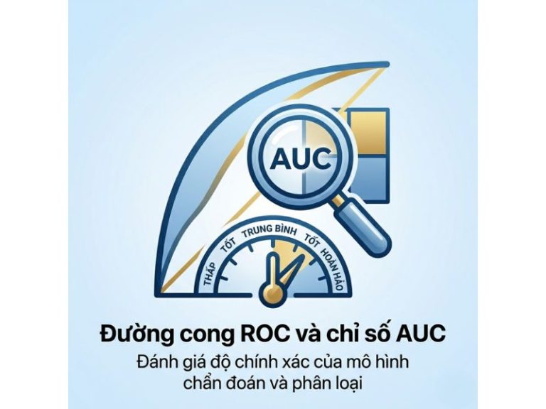 Đường cong ROC và chỉ số AUC: Đánh giá độ chính xác của mô hình chẩn đoán và phân loại
