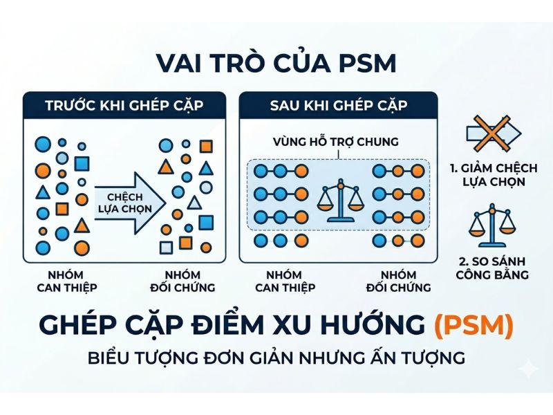 Ghép cặp điểm xu hướng (Propensity Score Matching - PSM)

