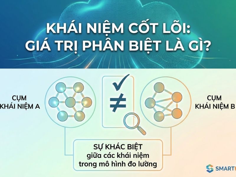 Giá trị phân biệt (Discriminant Validity) là gì? Hướng dẫn đánh giá tiêu chuẩn Fornell-Larcker và HTMT trong SmartPLS
