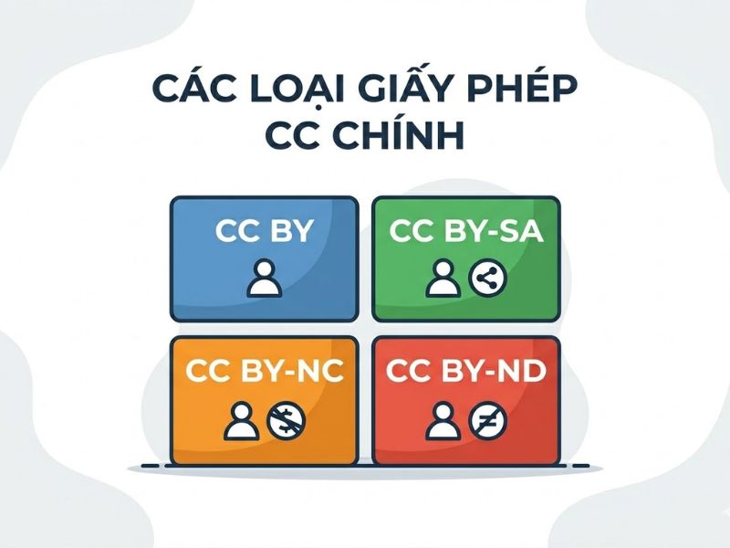 Giấy phép Creative Commons (CC-BY) và Các loại giấy phép bản quyền bài báo Open Access
