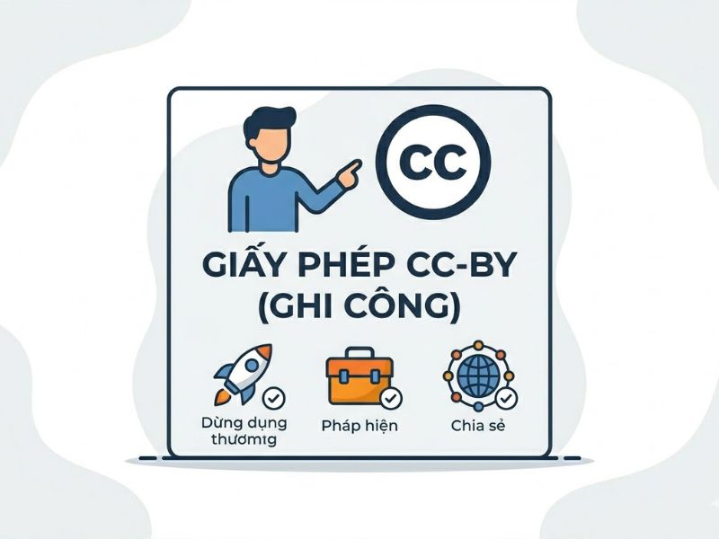Giấy phép Creative Commons (CC-BY) và Các loại giấy phép bản quyền bài báo Open Access
