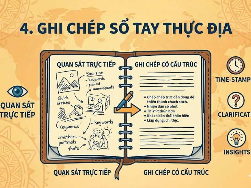 Hướng Dẫn Phương Pháp Nghiên Cứu Dân Tộc Học: Điền Dã, Quan Sát Tham Gia Và Cách Ghi Chép Sổ Tay Thực Địa (Field Notes)
