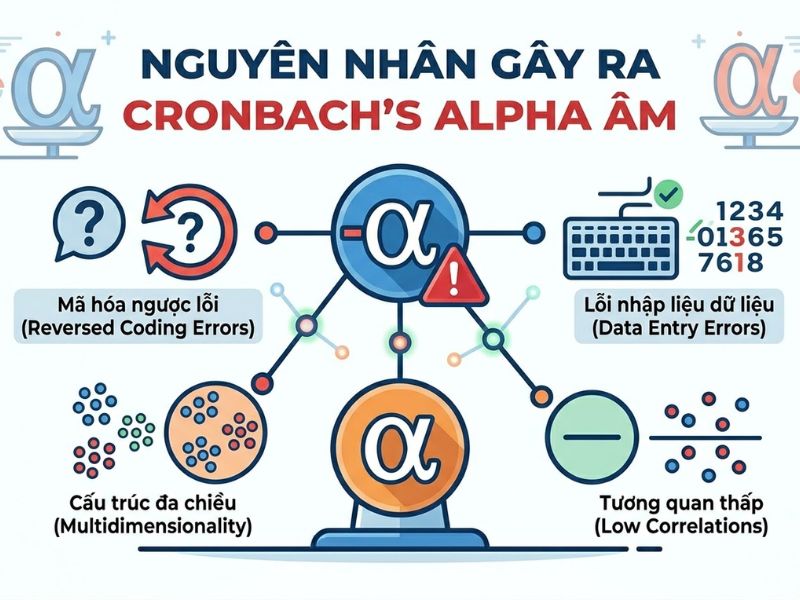 Khắc Phục Lỗi Hệ Số Cronbach's Alpha Bị Âm: Nguyên Nhân Và Phương Pháp Xử Lý Dữ Liệu
