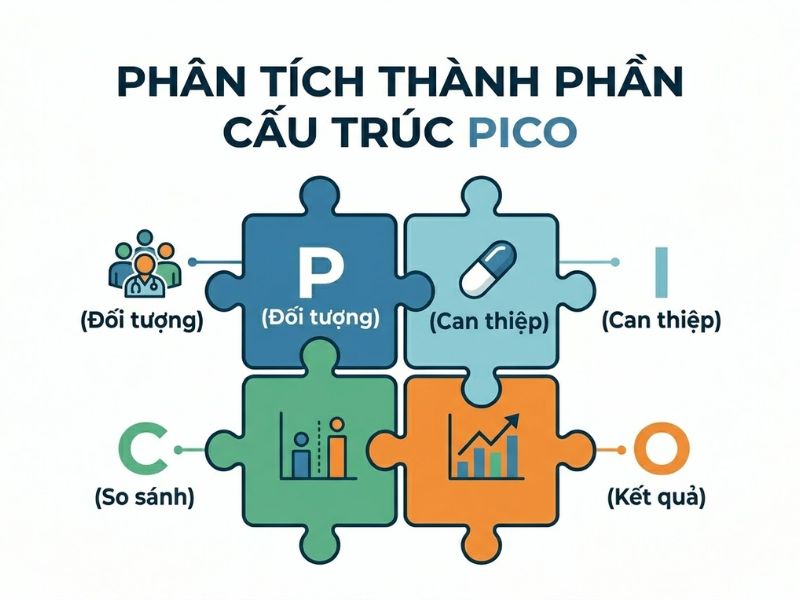 Khung PICO Trong Nghiên Cứu: Cơ Sở Lý Thuyết Và Ứng Dụng Cấu Trúc Đặt Câu Hỏi Khoa Học
