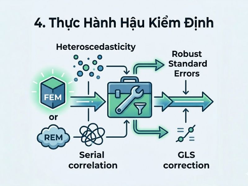 Kiểm định Hausman (Hausman Test): Cách Đọc Kết Quả Lựa Chọn Mô Hình FEM Và REM