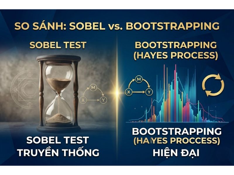 Kỹ thuật Bootstrapping: Nguyên lý và Ứng dụng trong SmartPLS, AMOS để kiểm định biến trung gian
