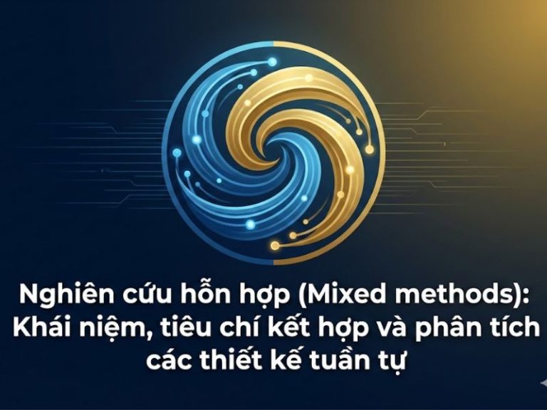 Nghiên cứu hỗn hợp (Mixed methods): Khái niệm, tiêu chí kết hợp và phân tích các thiết kế tuần tự