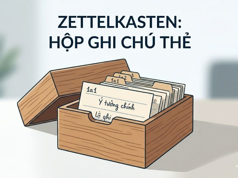 Phương pháp Zettelkasten: Hộp ghi chú liên kết ý tưởng cho hàng trăm bài báo khoa học
