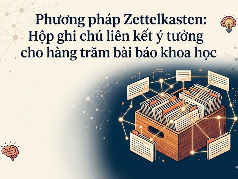 Phương pháp Zettelkasten: Hộp ghi chú liên kết ý tưởng cho hàng trăm bài báo khoa học
