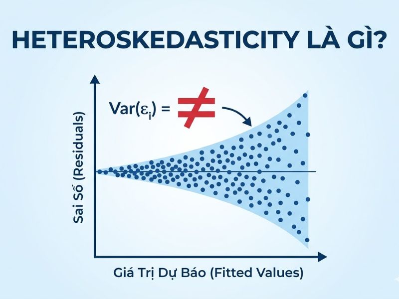 Phương Sai Sai Số Thay Đổi Heteroskedasticity là gì? 
