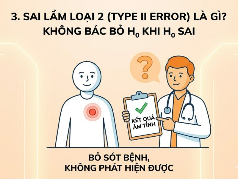 Sai lầm loại 1 và Sai lầm loại 2 trong Kiểm định giả thuyết: Định nghĩa và Mức ý nghĩa Alpha (5%)
