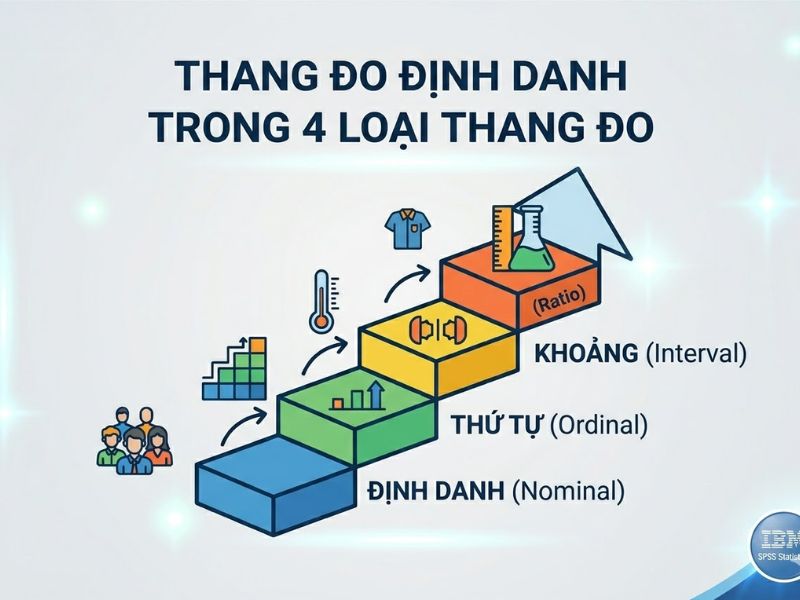 Thang đo định danh (Nominal Scale): Khái niệm, Phân loại và Hướng dẫn nhập liệu SPSS chi tiết
