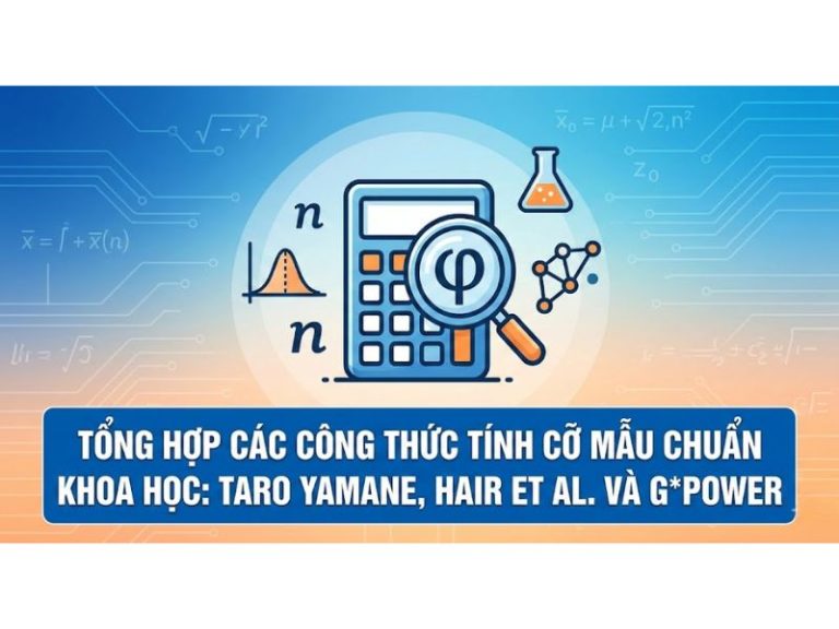 Tổng Hợp Các Công Thức Tính Cỡ Mẫu Chuẩn Khoa Học: Taro Yamane, Hair et al. và G*Power