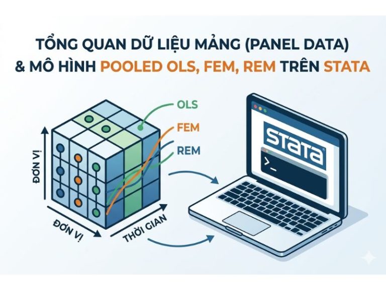 Tổng Quan Về Dữ Liệu Mảng (Panel Data) Và Cách Chạy Mô Hình Pooled OLS, FEM, REM Trên STATA