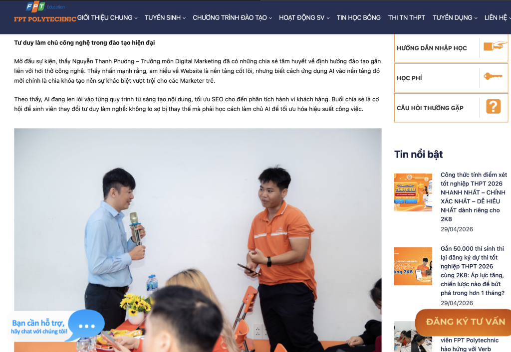 Diễn giả Nguyễn Thanh Phương tại sự kiện 