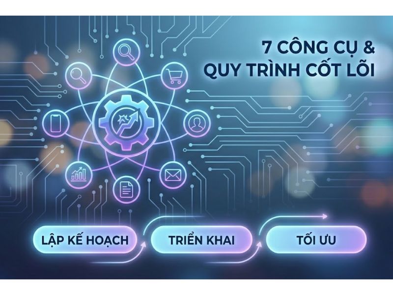 7 công cụ Digital Marketing quan trọng bao gồm những gì?