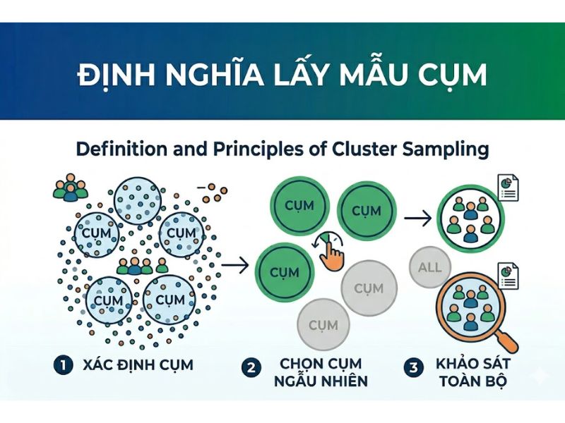 Lấy Mẫu Cụm (Cluster Sampling) Là Gì? 
