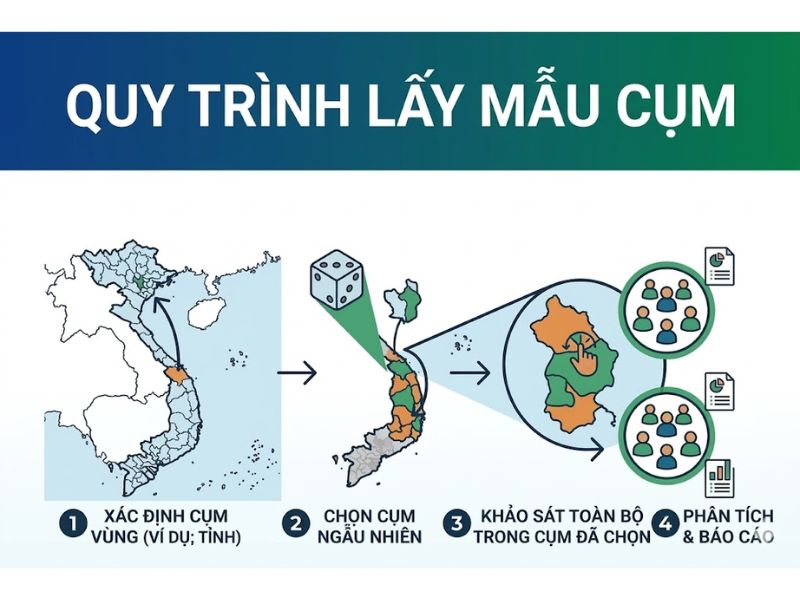 Lấy Mẫu Cụm (Cluster Sampling) Là Gì? 
