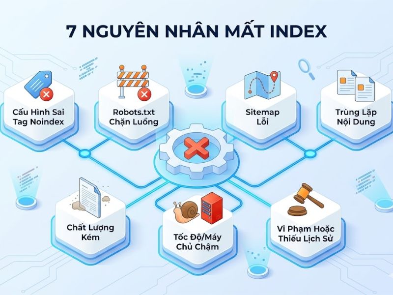 7 Cách Khắc Phục Lỗi Website Không Index Trên Google 
