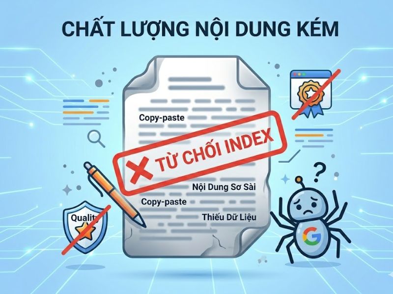 7 Cách Khắc Phục Lỗi Website Không Index Trên Google 
