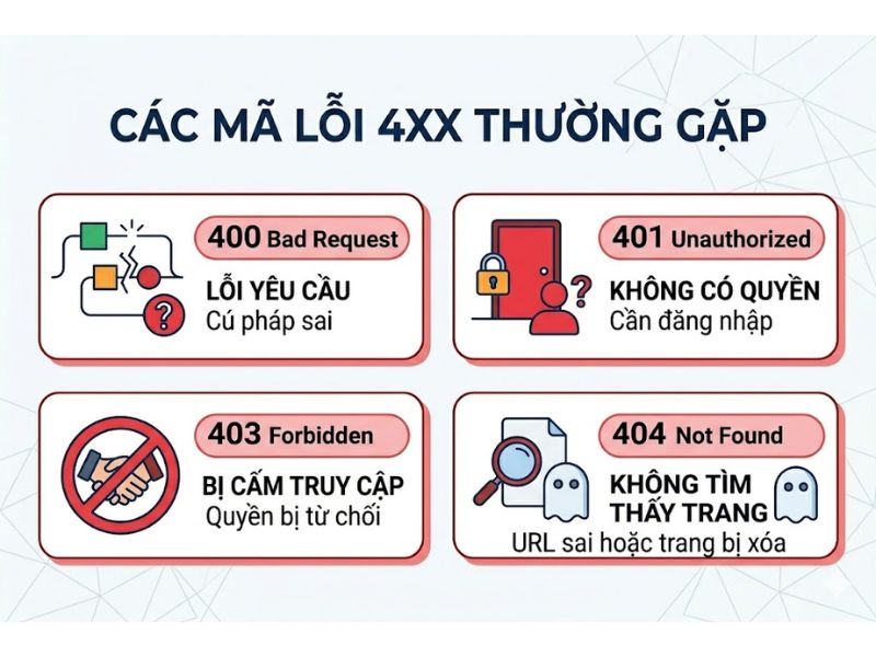Danh sách các mã lỗi HTTP thường gặp và cách khắc phục
