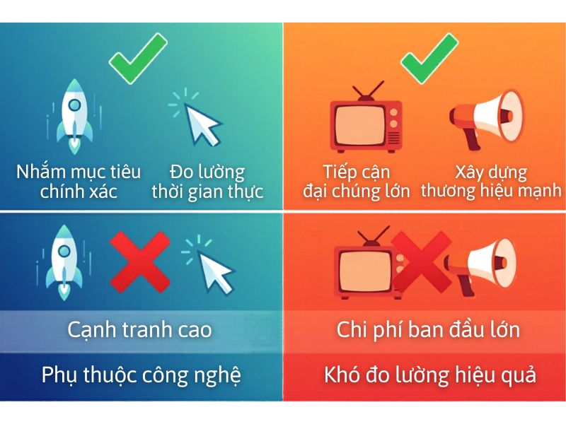 Digital Marketing Khác Gì Marketing Truyền Thống? 
