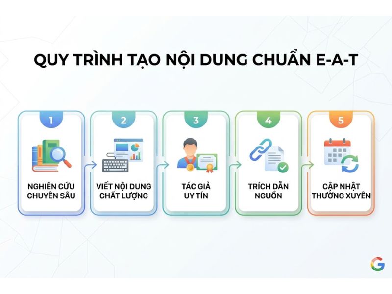 Thuật toán google eat là gì? Tiêu chuẩn EEAT Google và cách tối ưu EAT website