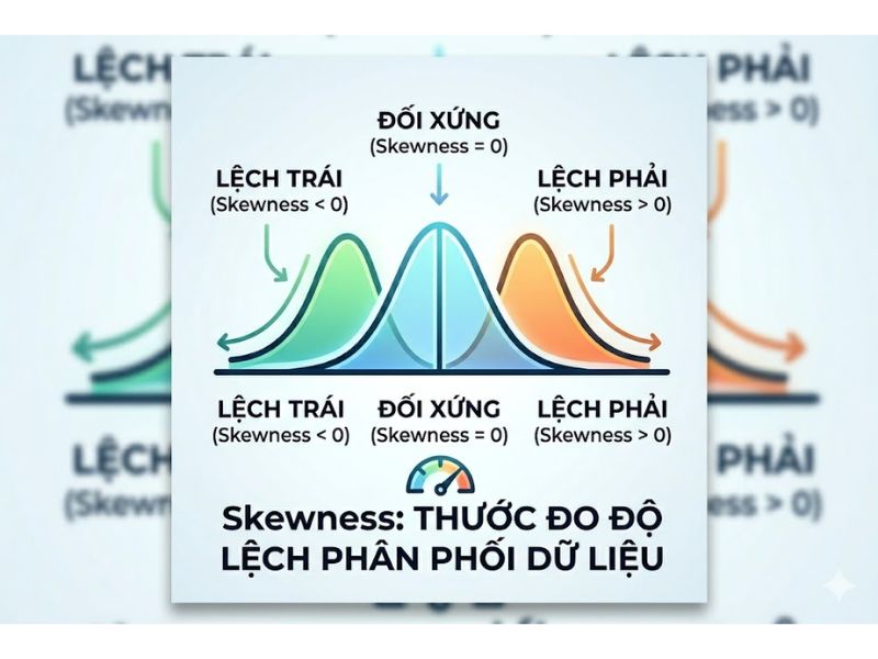 Hệ số bất đối xứng (Skewness) là gì? Cách tính trong thống kê