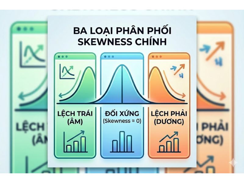Hệ số bất đối xứng (Skewness) là gì? Cách tính trong thống kê