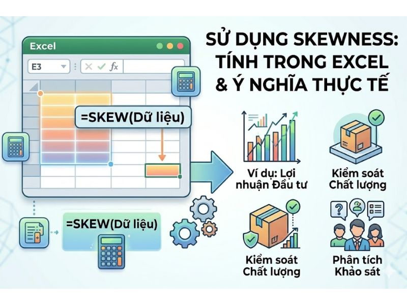 Hệ số bất đối xứng (Skewness) là gì? Cách tính trong thống kê