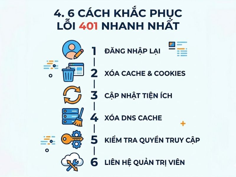 Lỗi 401 Là Gì? 6 Cách Khắc Phục Lỗi 401 Unauthorized Chi Tiết