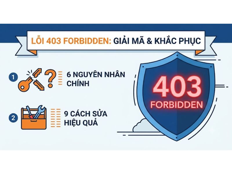 Lỗi 403 Forbidden là gì? 9 Cách sửa lỗi 403 hiệu quả
