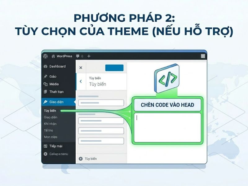 Cách Chèn Code Vào Thẻ Head Của Website WordPress Chuẩn Kỹ Thuật