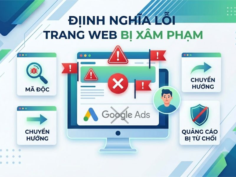 Cách gỡ lỗi trang web bị xâm phạm khi chạy Google Ads