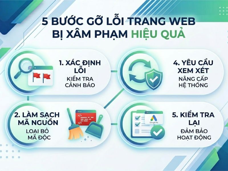 Cách gỡ lỗi trang web bị xâm phạm khi chạy Google Ads