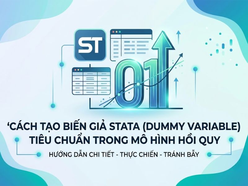 Cách Tạo Biến Giả Stata (Dummy Variable) Tiêu Chuẩn Trong Mô Hình Hồi Quy