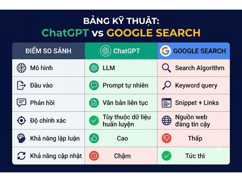 Chatgpt Khác Gì Google Search? So Sánh 7 Điểm Khác Biệt
