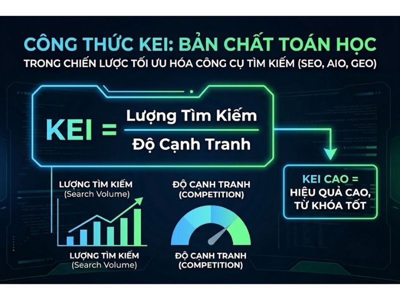 Chỉ Số Keyword Efficiency Index Tối Ưu Hóa Công Cụ Tìm Kiếm (SEO, AIO, GEO)